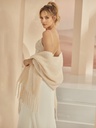 Echarpe de mariée avec tricot doux