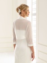 Top de mariée en chiffon et satin
