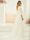 Top de mariée effet cachemire
