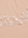 Voile de tulle doux avec bord en dentelle, 250 cm