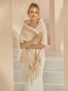 Echarpe de mariée avec tricot doux