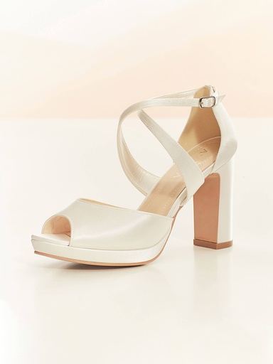 [CINDY] Chaussures de mariée avec talon de 10,5 cm 