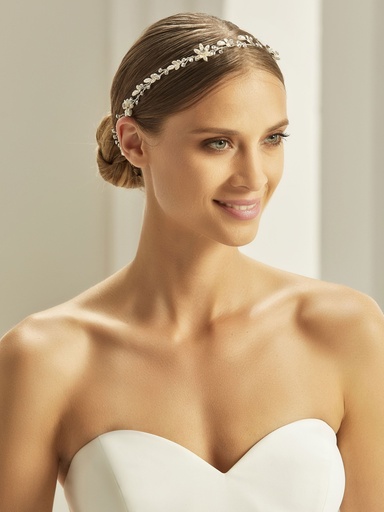 [2904] Bijou de cheveux avec cristaux et perles