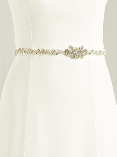 [PA46] Ceinture avec cristaux brillants et perles