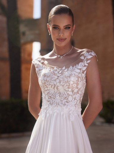 Top de mariée sans manches en dentelle de haute qualité 